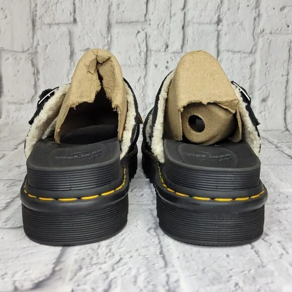 Dr. Martens Myles Faux Fur Platform Sandals Men's Sz 14 DOC MARTEN Suede - Picture 7 of 12